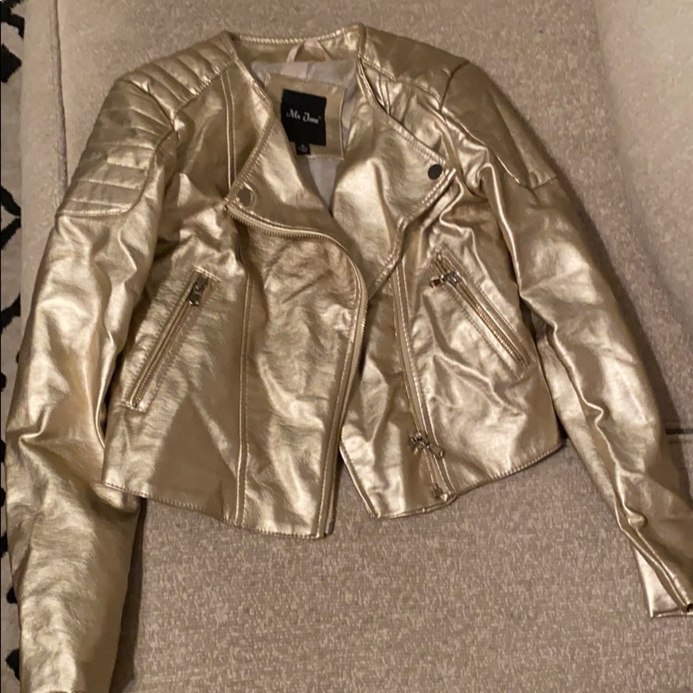Faux leather jacket